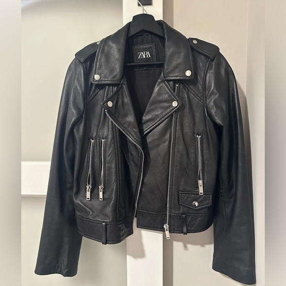 Zara Jackets & Blazers - Zara Black Leather Jacket